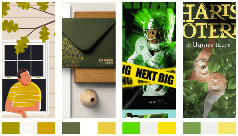 Green White and Yellow Combination Color Trends 2022